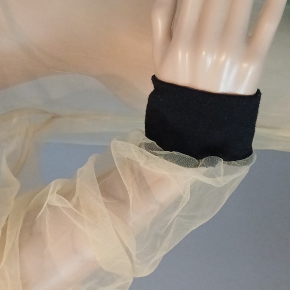 Ruben Galarreta long net sheer hoodie dress L Amazing - Picture 6 of 16